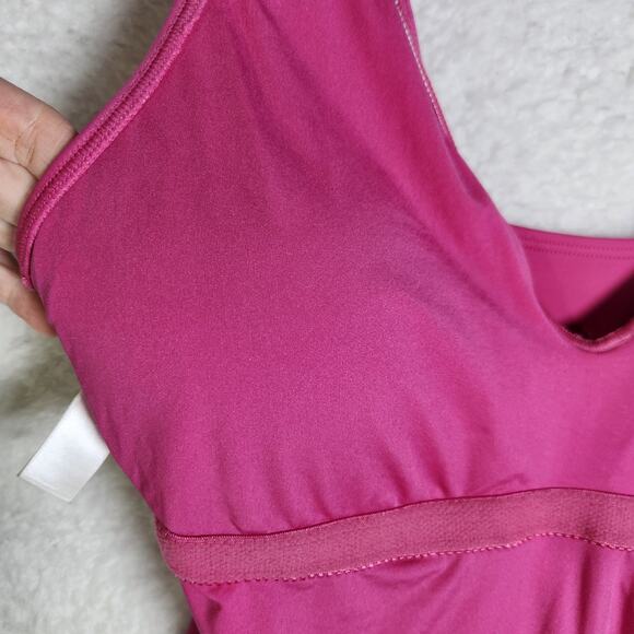 Andie The Capri One Piece Swimsuit Orchid Pink XL V Neck Wrap Slimming Modest - Picture 13 of 14